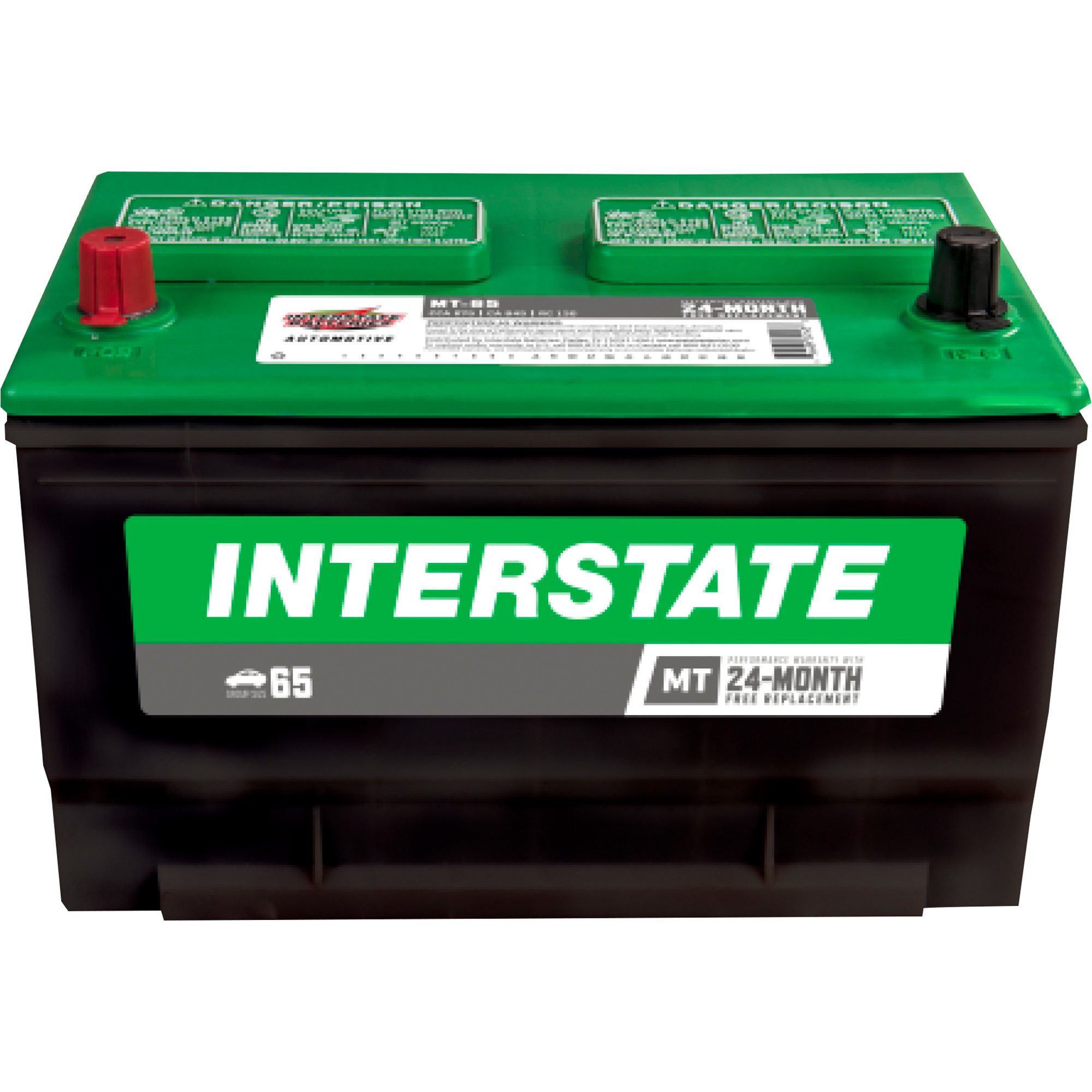Interstate Batteries Automotive Battery, Group Size 65, 12 Volt, Sealed Lead Acid, Model# MT-65